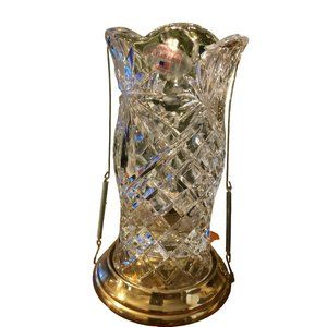 24% Lead Crystal Candle Vase, A Teleflora Gift, Made in USA